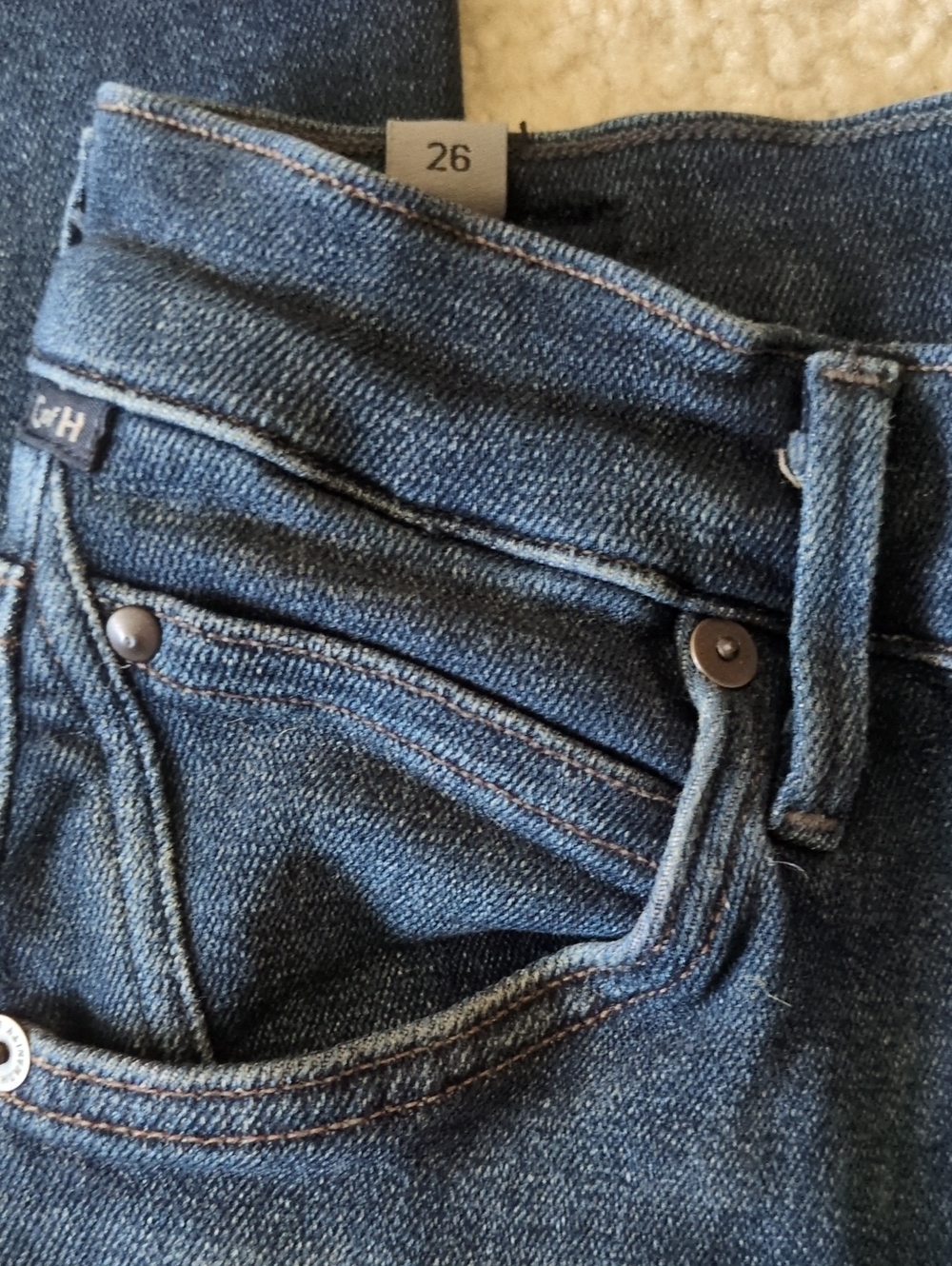 Citizens Of Humanity Womans Skinny Dark Blue Jeans - Picture 5 of 12